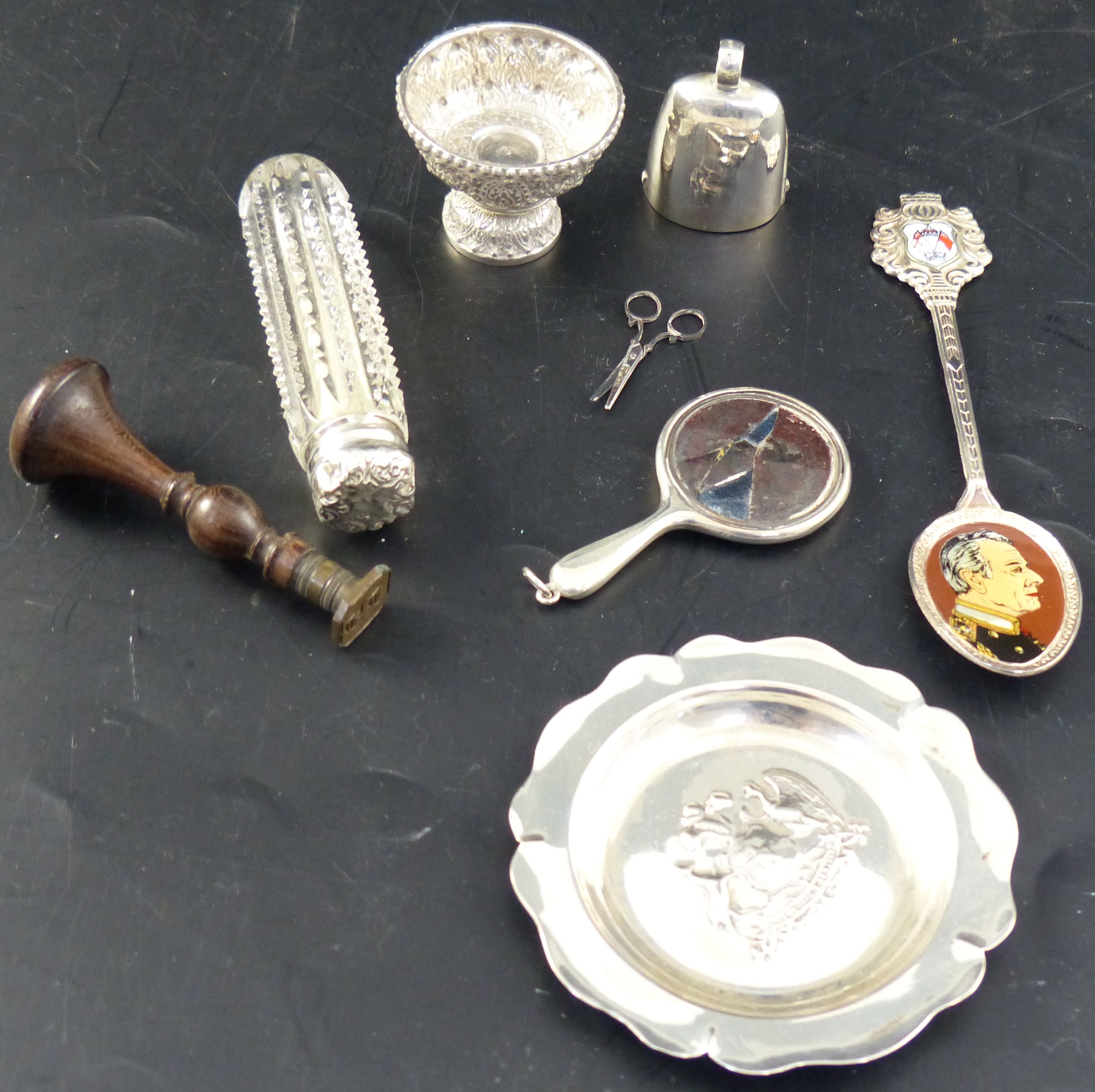 A group of twenty two silver and plated miniatures,